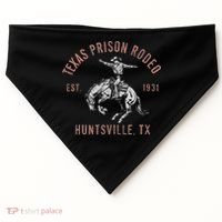 Texas Prison Rodeo Huntsville Est 1931 USA-Made Doggie Bandana thumb 0