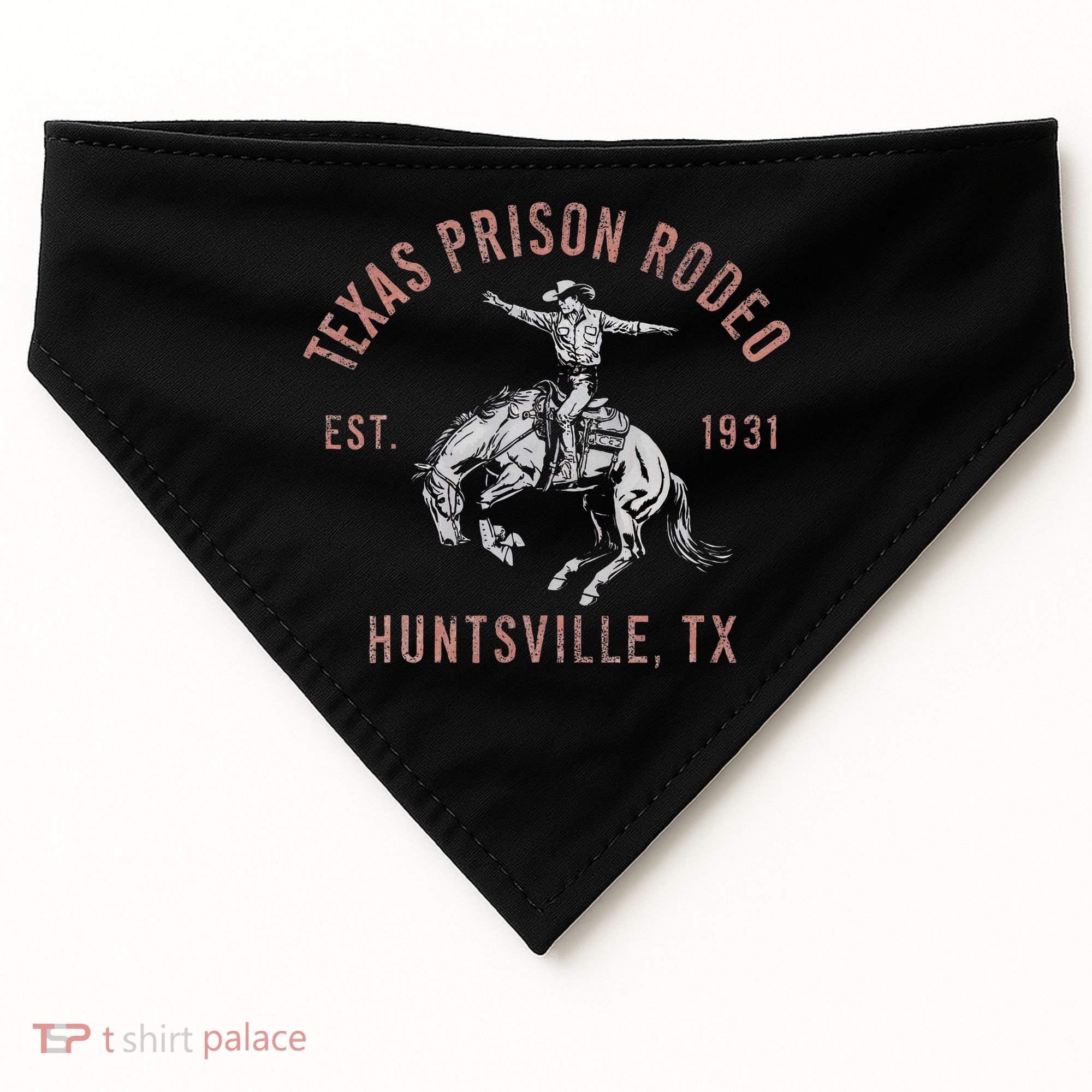 Texas Prison Rodeo Huntsville Est 1931 USA-Made Doggie Bandana