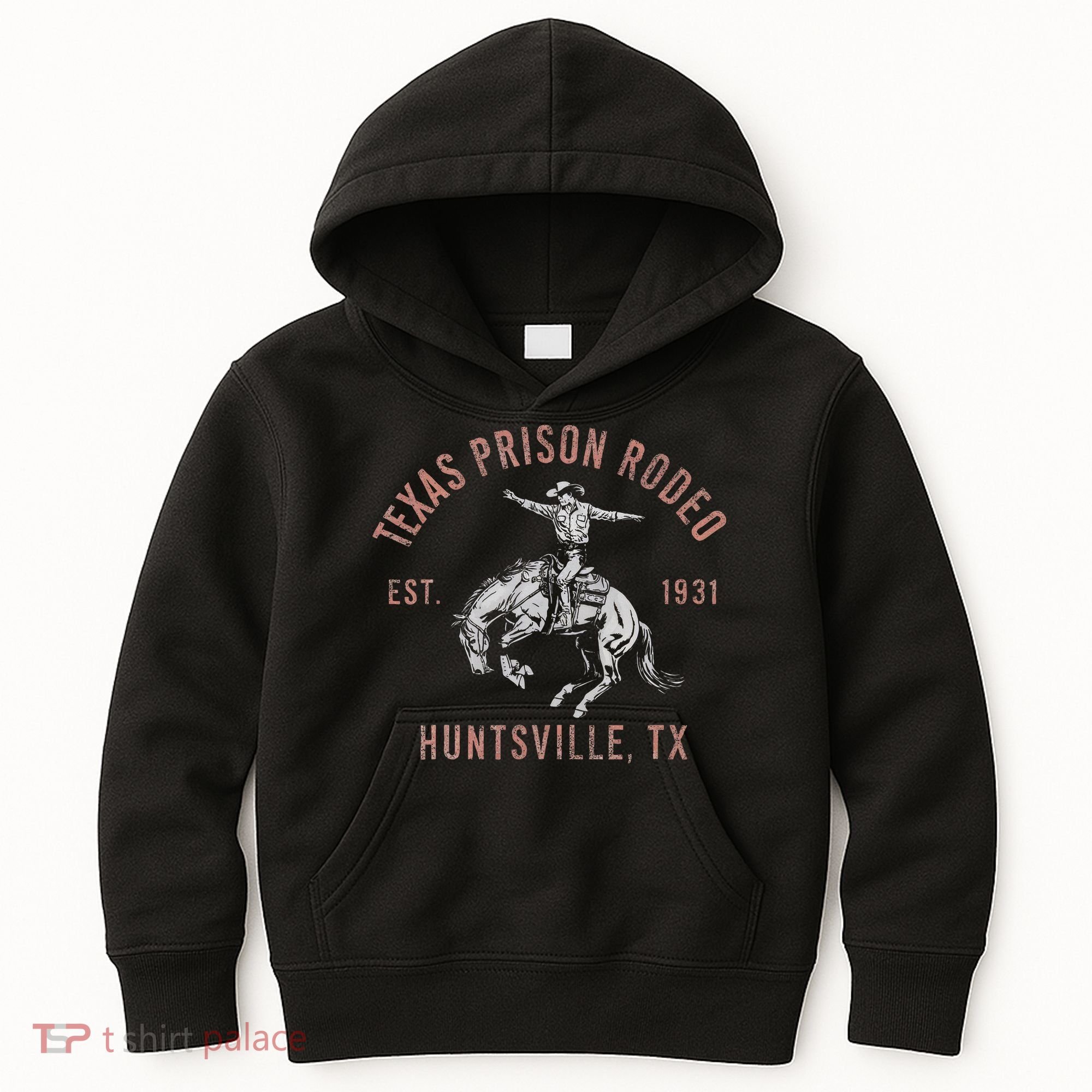 Texas Prison Rodeo Huntsville Est 1931 Kids Hoodie