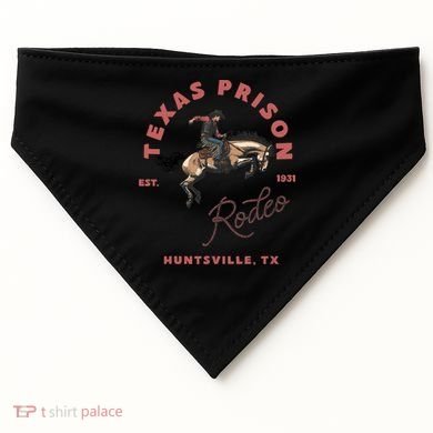 Texas Prison Rodeo Cowboy Western USA-Made Doggie Bandana