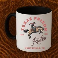 Texas Prison Rodeo Cowboy Western Coffee Mug thumb 2