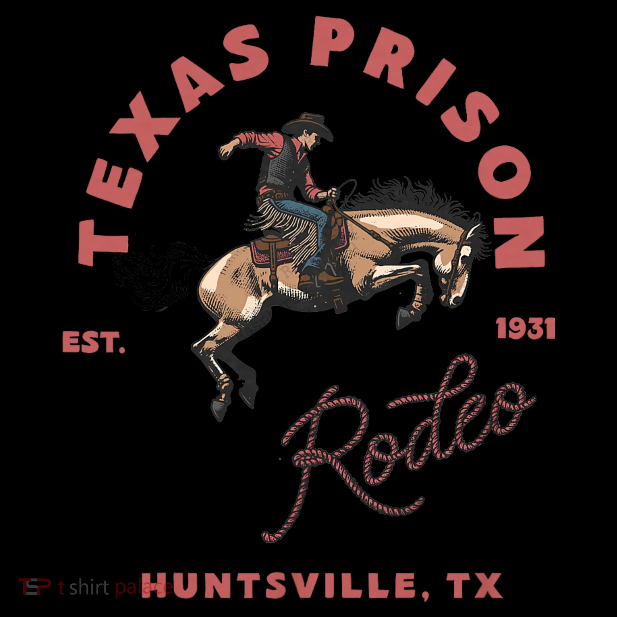 Texas Prison Rodeo Cowboy Western Coffee Mug