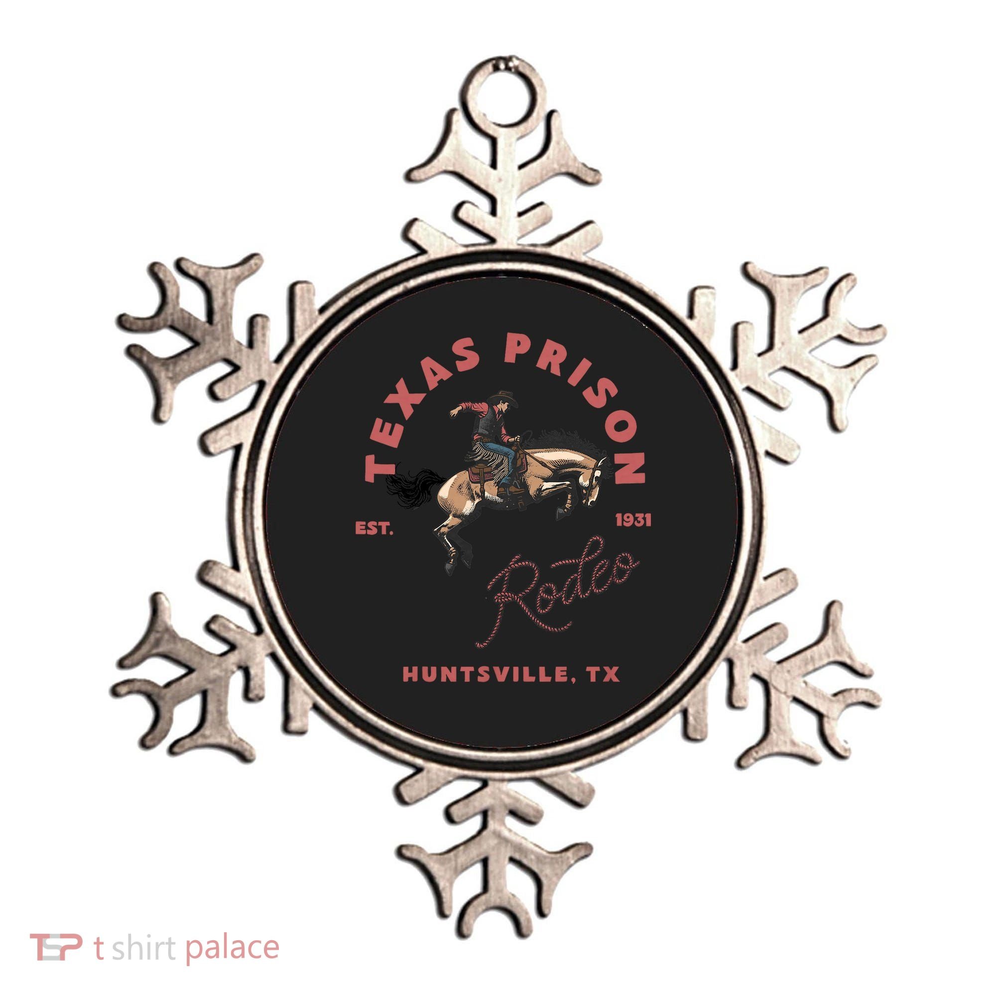 Texas Prison Rodeo Cowboy Western Ornament