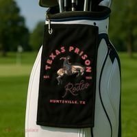 Texas Prison Rodeo Cowboy Western Golf Towel thumb 2