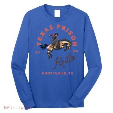 Texas Prison Rodeo Cowboy Western Long Sleeve Shirt