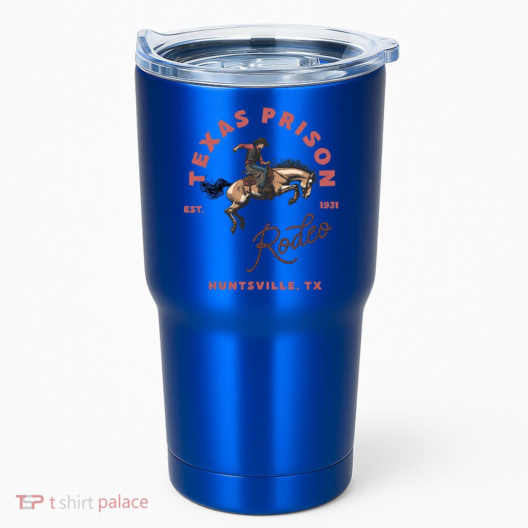 Texas Prison Rodeo Cowboy Western Tumbler