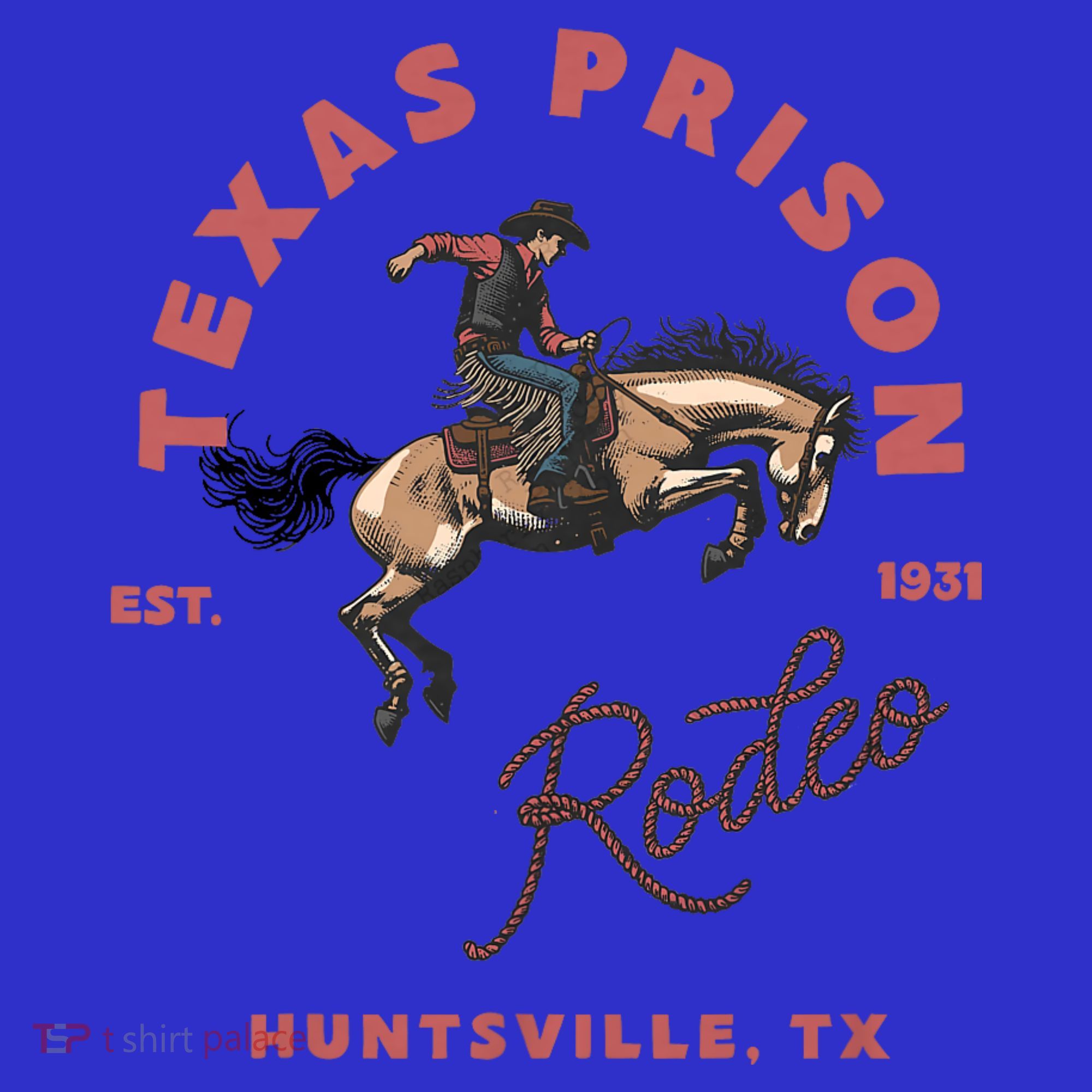 Texas Prison Rodeo Cowboy Western Women's Tank Top
