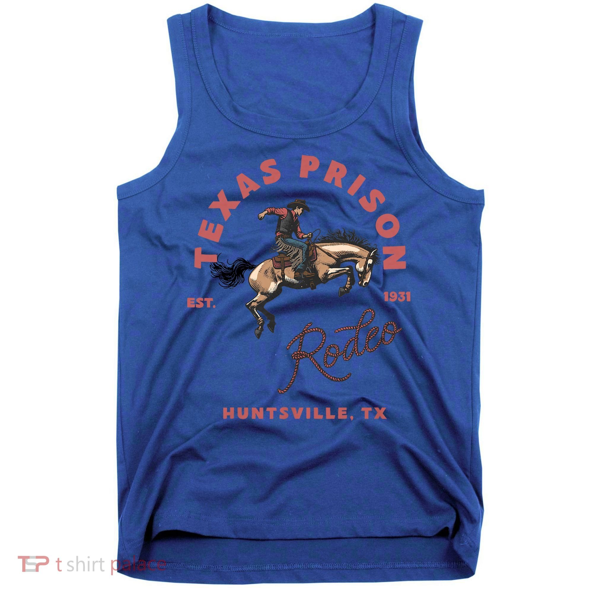 Texas Prison Rodeo Cowboy Western Tank Top