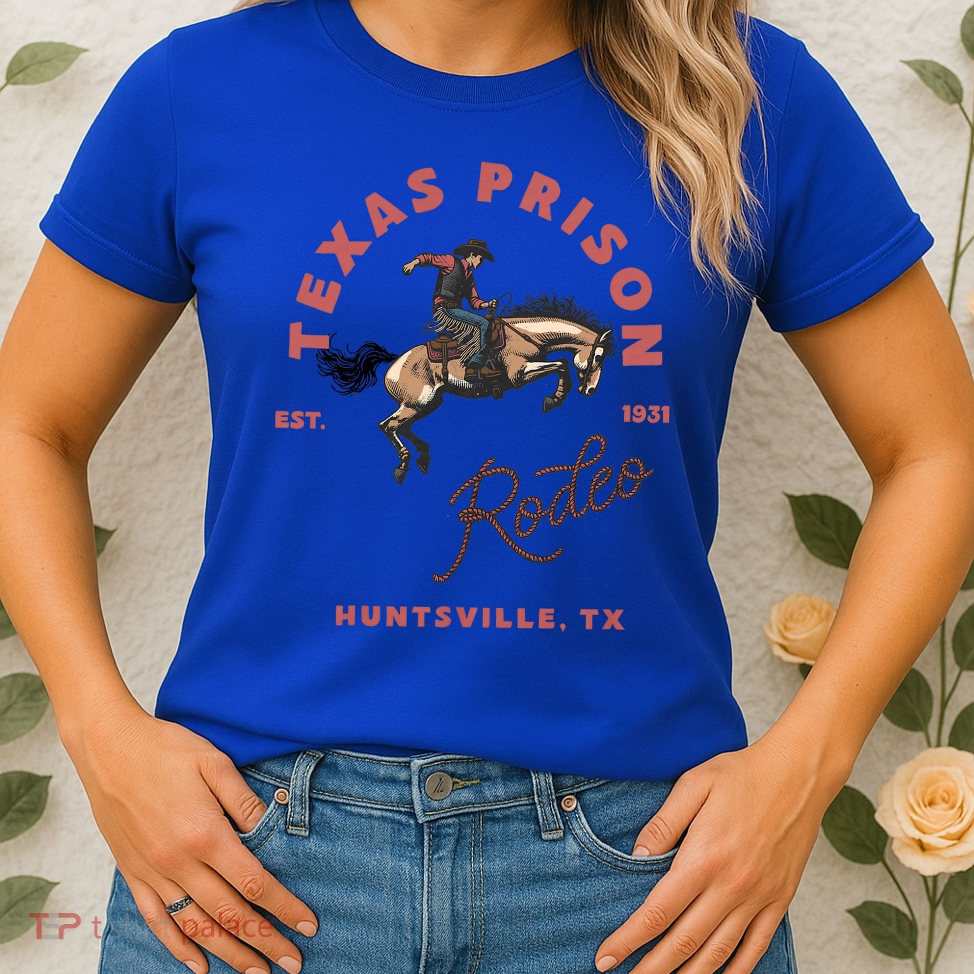 Texas Prison Rodeo Cowboy Western Women's T-Shirt