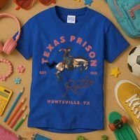 Texas Prison Rodeo Cowboy Western Kids T-Shirt thumb 3