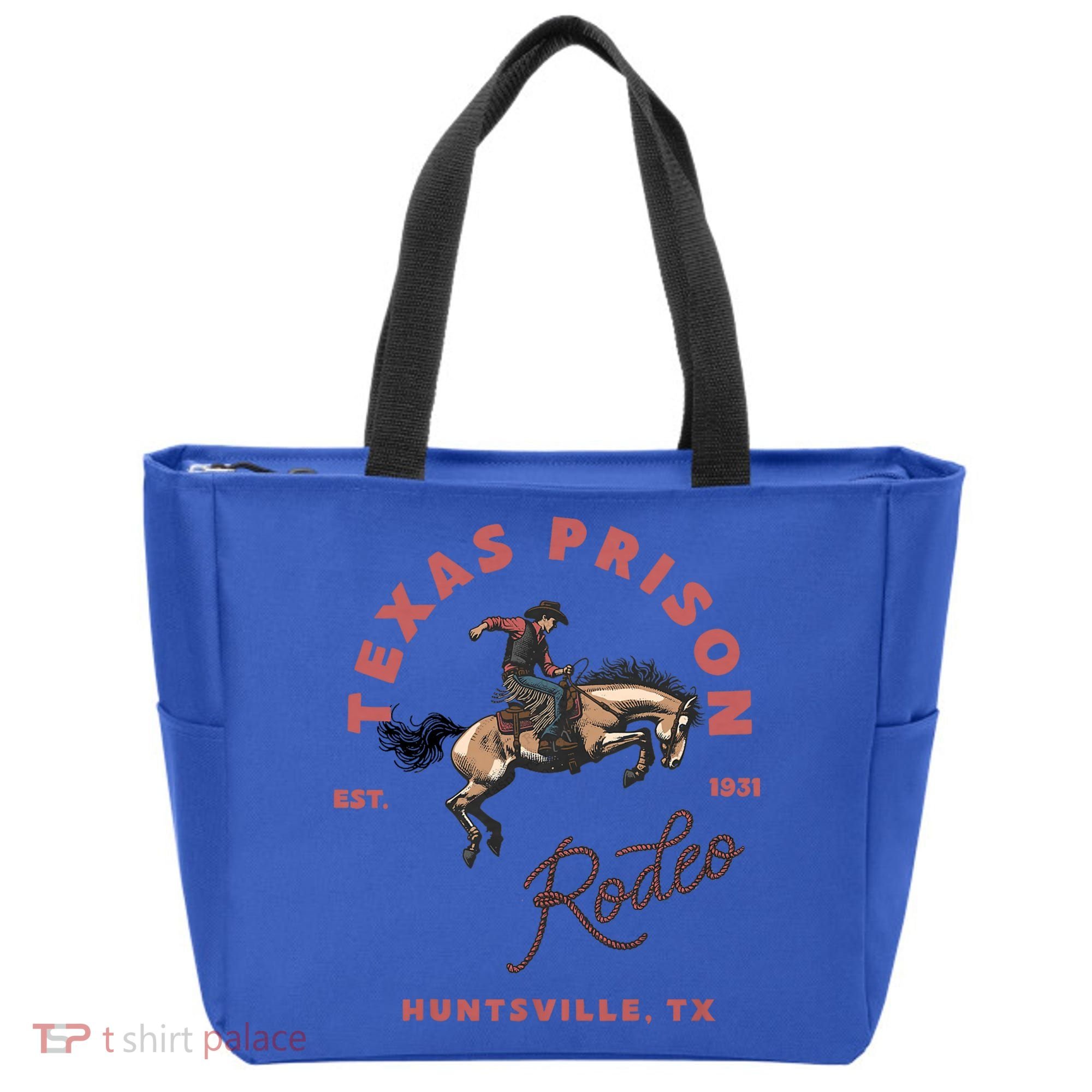 Texas Prison Rodeo Cowboy Western Tote Bag