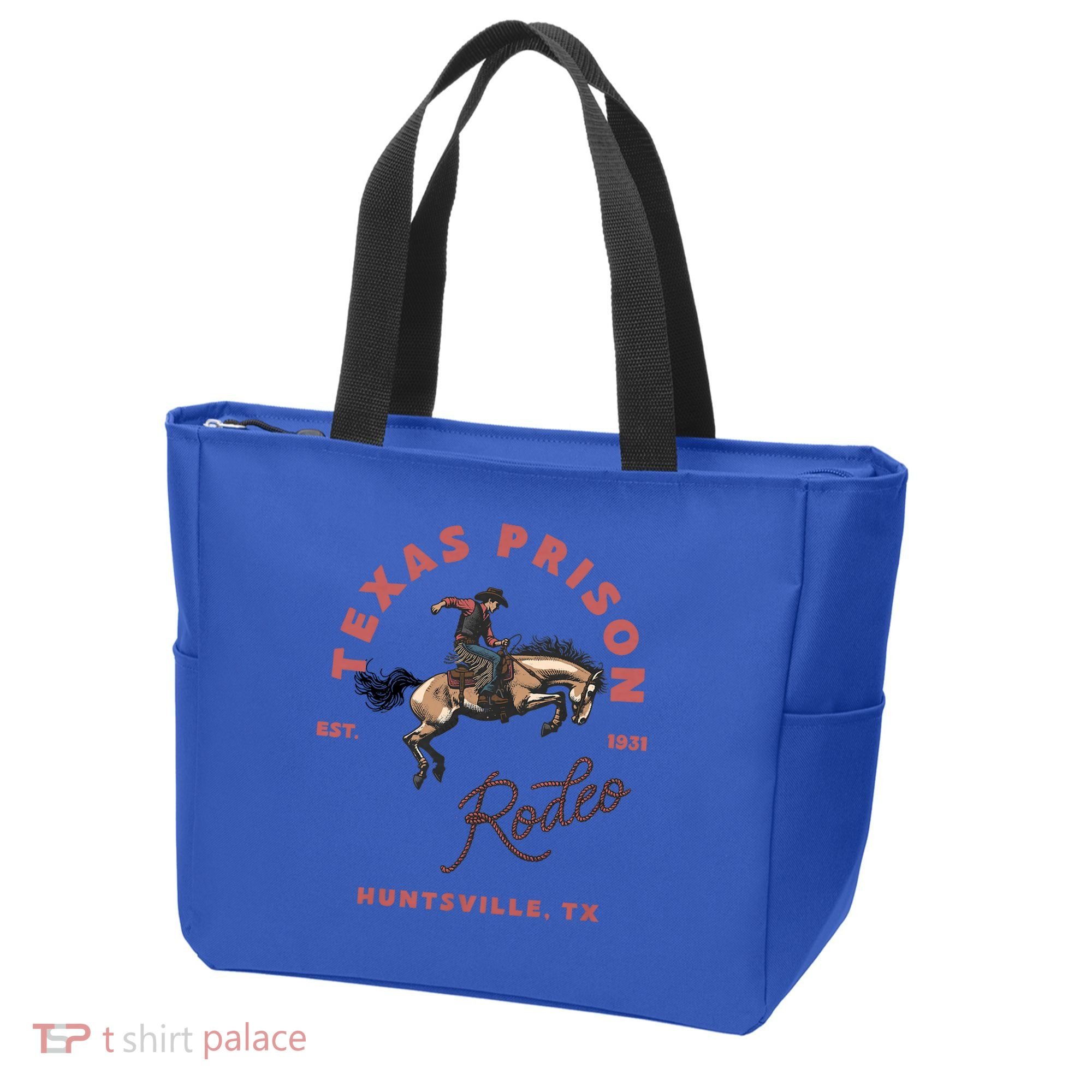 Texas Prison Rodeo Cowboy Western Tote Bag