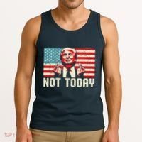 Trump Pennsylvania Rally Shooting Not Today Tank Top thumb 3