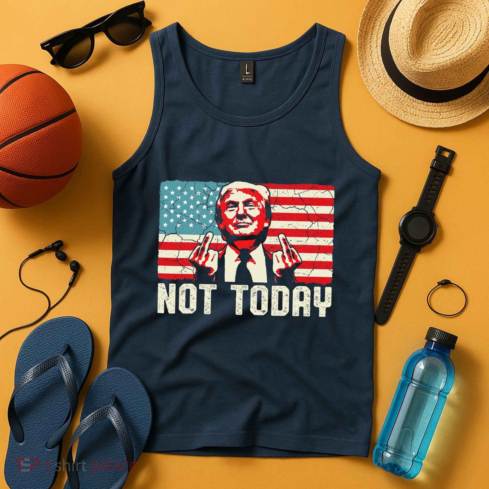 Trump Pennsylvania Rally Shooting Not Today Tank Top