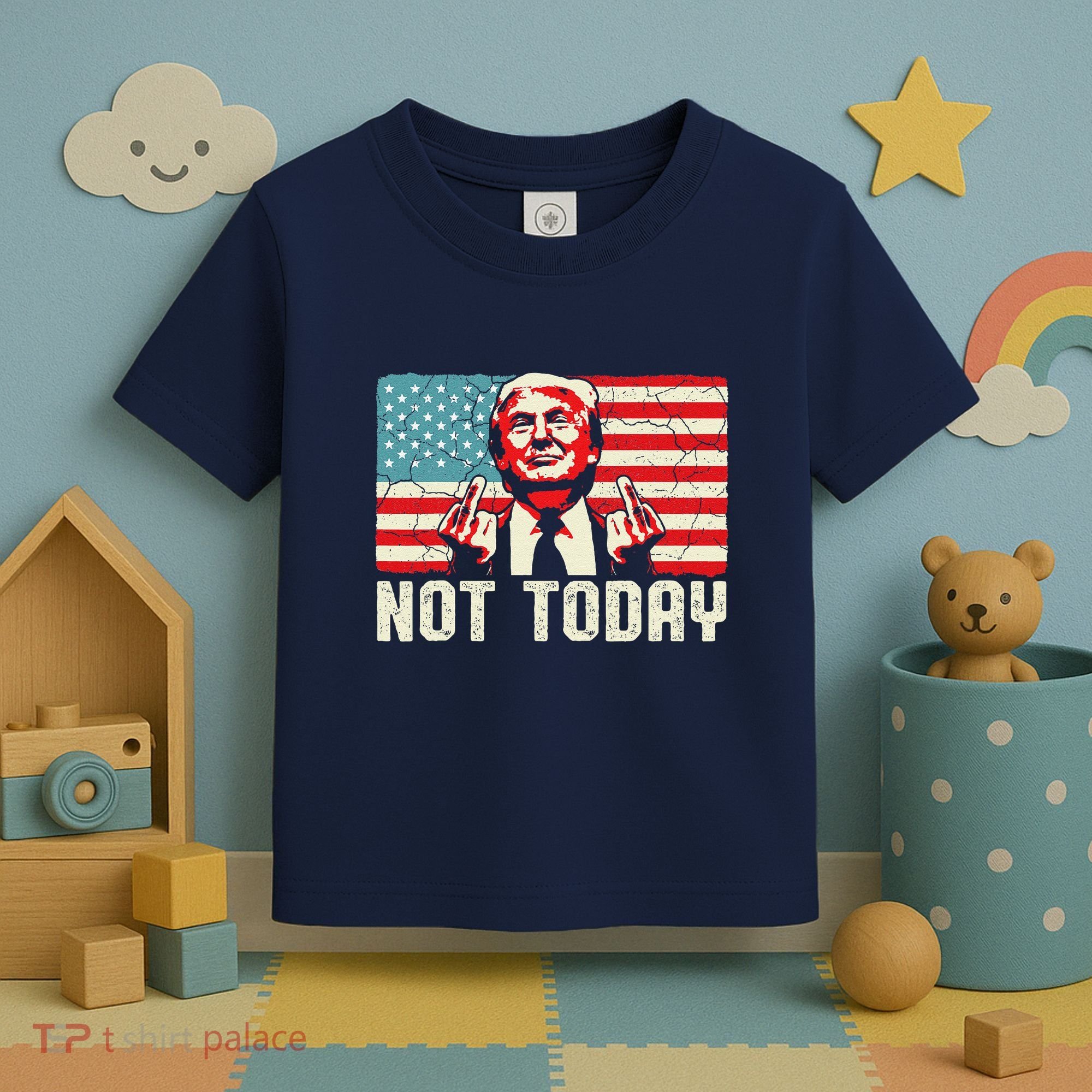 Trump Pennsylvania Rally Shooting Not Today Toddler T-Shirt