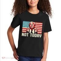 Trump Pennsylvania Rally Shooting Not Today Kids T-Shirt thumb 2