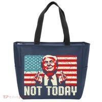 Trump Pennsylvania Rally Shooting Not Today Tote Bag thumb 0