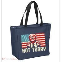 Trump Pennsylvania Rally Shooting Not Today Tote Bag thumb 2