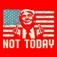 Trump Pennsylvania Rally Shooting Not Today Santa Hat thumb 1
