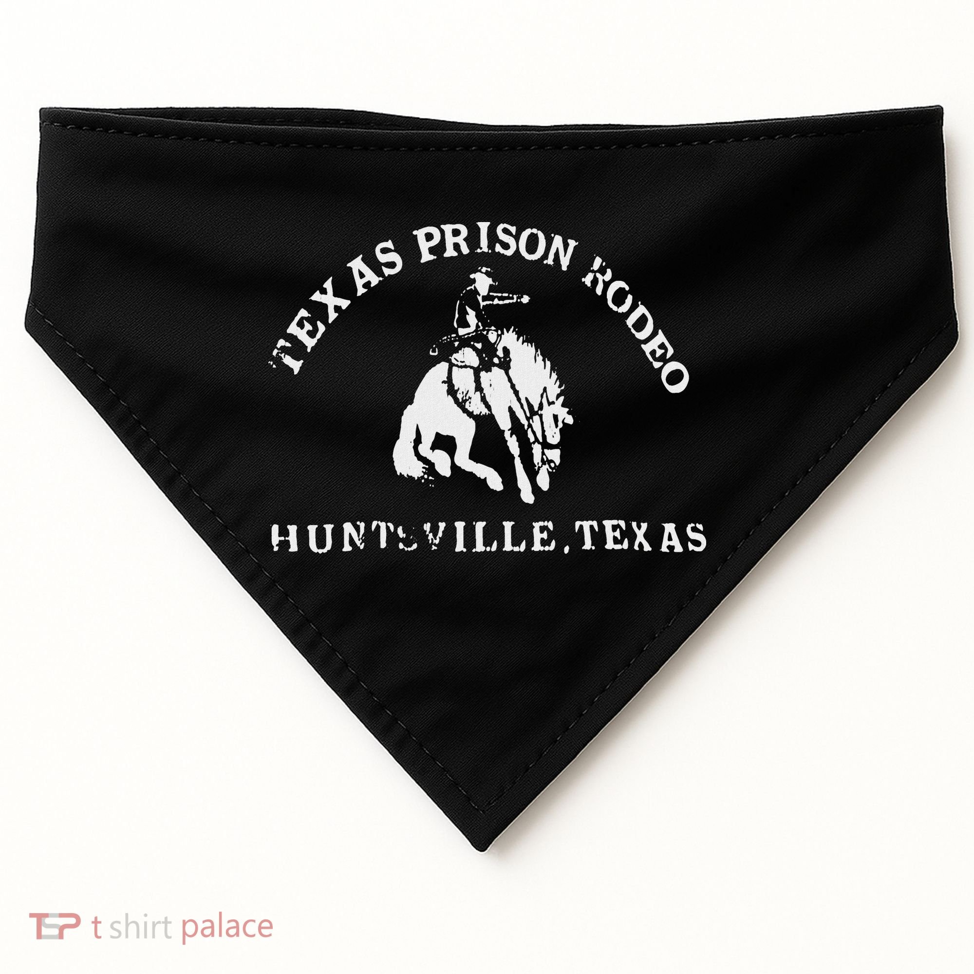 Texas Prison Rodeo Cowboy Western USA-Made Doggie Bandana