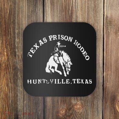 Texas Prison Rodeo Cowboy Western Coaster
