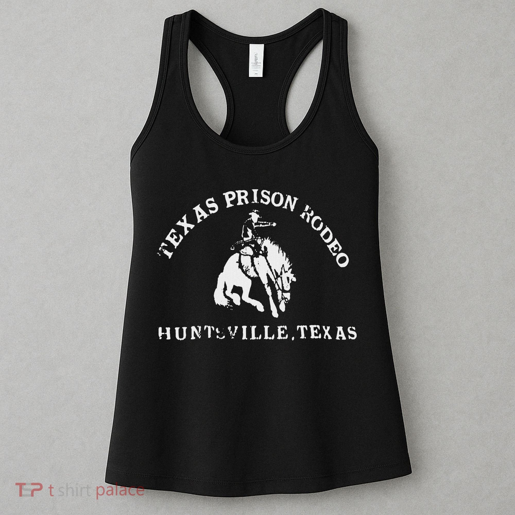 Texas Prison Rodeo Cowboy Western Women's Tank Top
