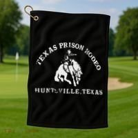 Texas Prison Rodeo Cowboy Western Golf Towel thumb 1