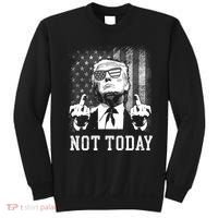 Trump Pennsylvania Rally Shooting Not Today Sweatshirt thumb 0