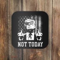 Trump Pennsylvania Rally Shooting Not Today Coaster thumb 0