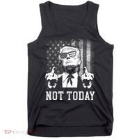Trump Pennsylvania Rally Shooting Not Today Tank Top thumb 0