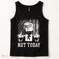 Trump Pennsylvania Rally Shooting Not Today Tank Top thumb 2