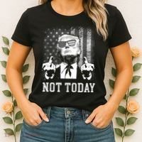 Trump Pennsylvania Rally Shooting Not Today Women's T-Shirt thumb 2