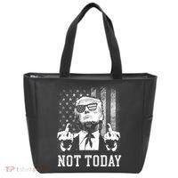 Trump Pennsylvania Rally Shooting Not Today Tote Bag thumb 0
