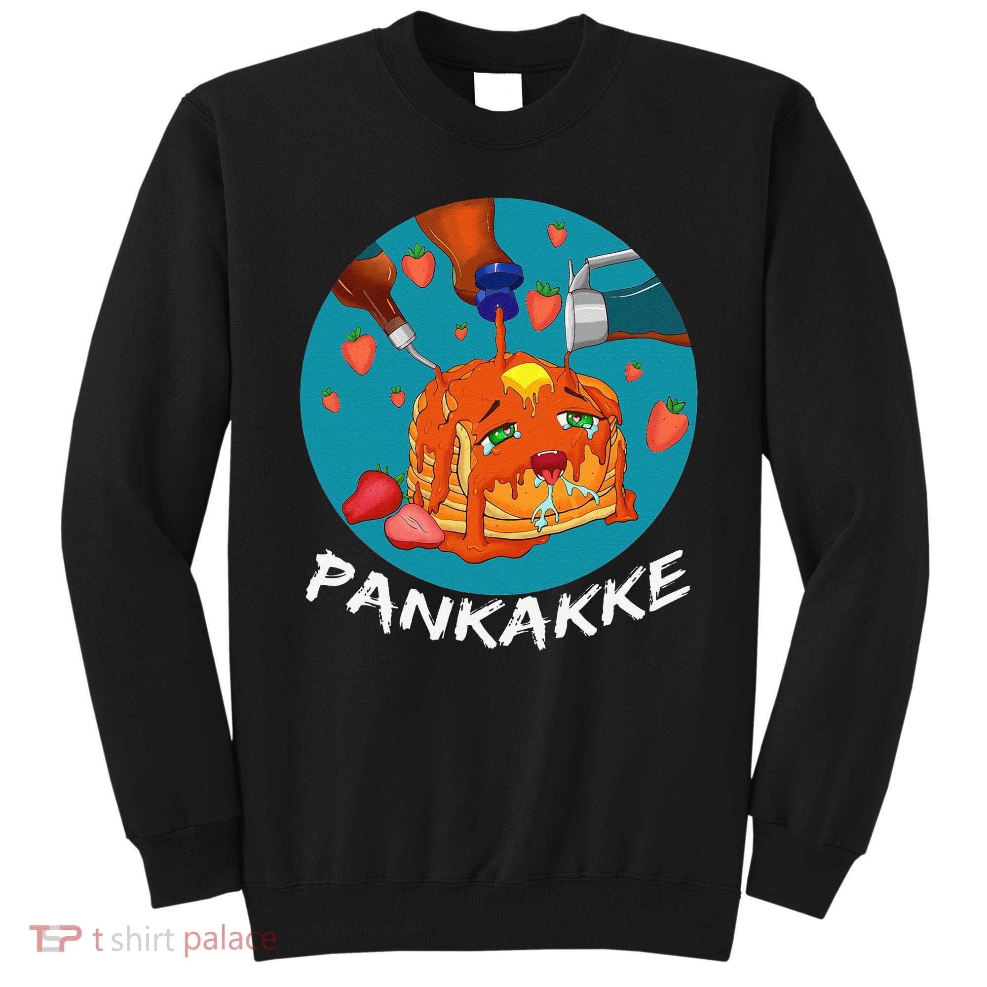 This Pancake REALLY Loves Syrup! Funny Anime Food Pun Sweatshirt