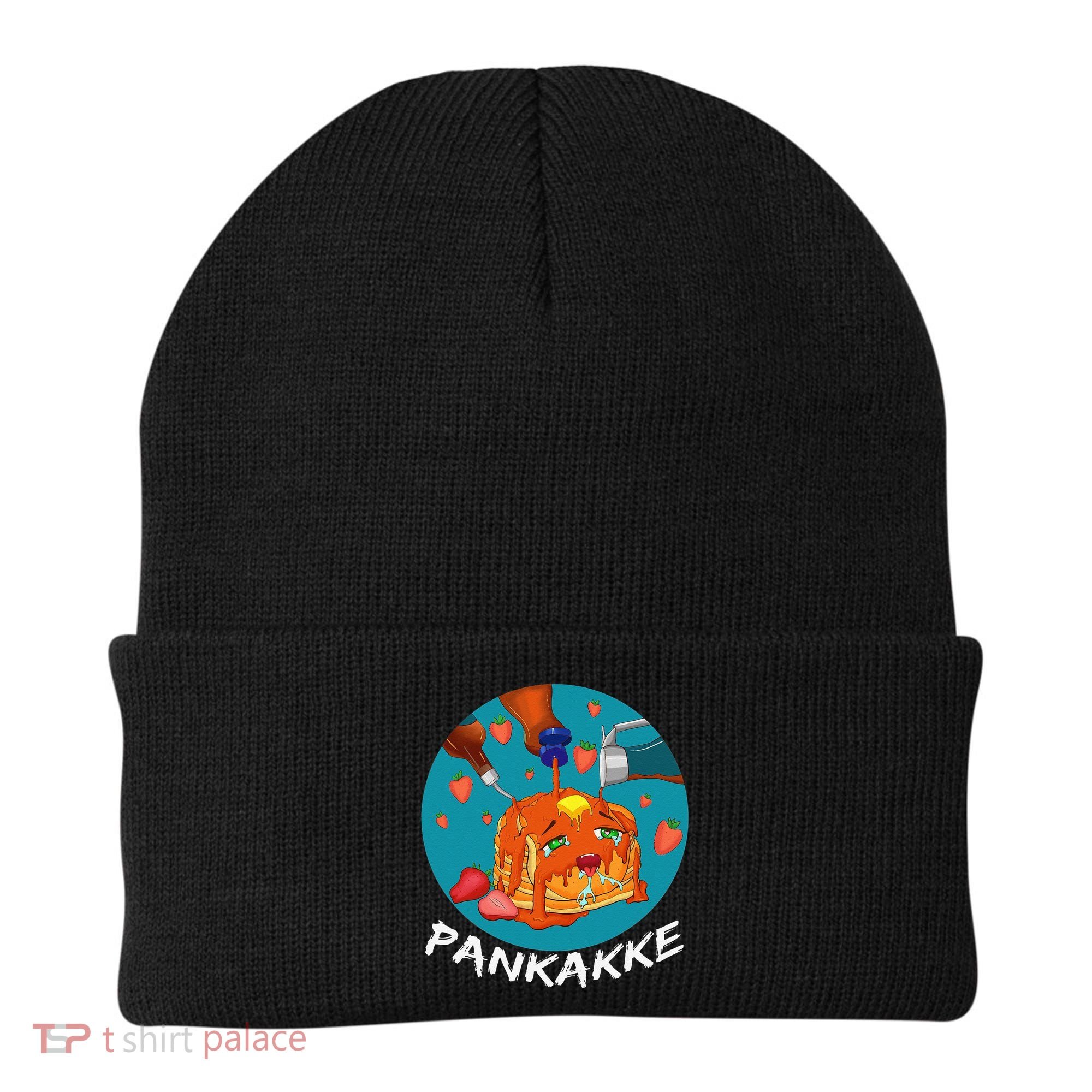 This Pancake REALLY Loves Syrup! Funny Anime Food Pun Beanie