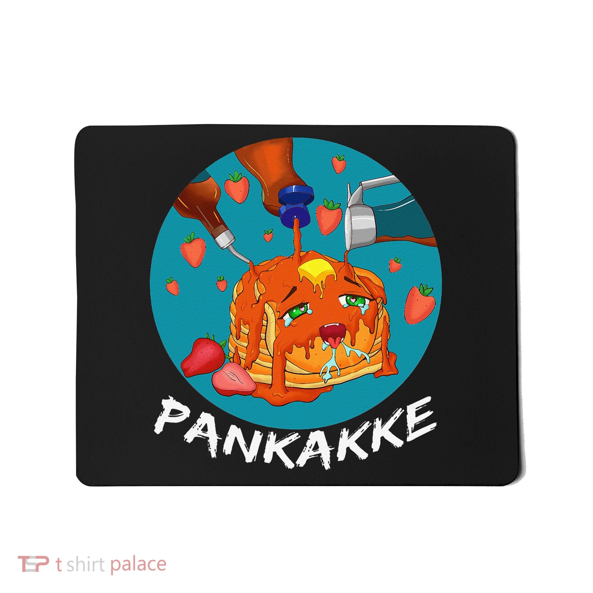 This Pancake REALLY Loves Syrup! Funny Anime Food Pun Mousepad