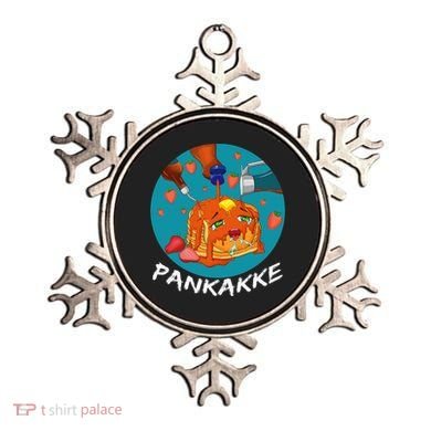 This Pancake REALLY Loves Syrup! Funny Anime Food Pun Ornament