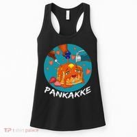 This Pancake REALLY Loves Syrup! Funny Anime Food Pun Women's Tank Top thumb 0