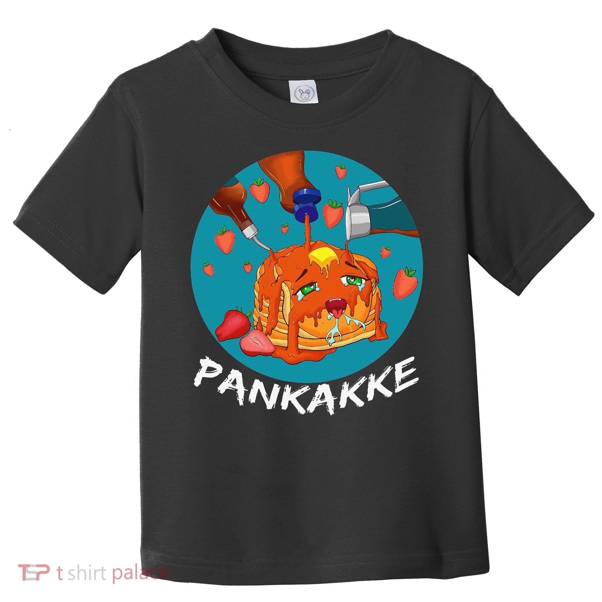 This Pancake REALLY Loves Syrup! Funny Anime Food Pun Toddler T-Shirt