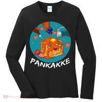 This Pancake REALLY Loves Syrup! Funny Anime Food Pun Women's Long Sleeve Shirt thumb 0