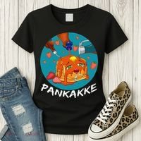 This Pancake REALLY Loves Syrup! Funny Anime Food Pun Women's T-Shirt thumb 3