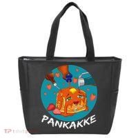 This Pancake REALLY Loves Syrup! Funny Anime Food Pun Tote Bag thumb 0
