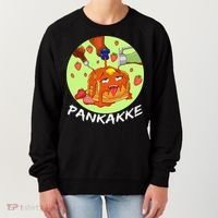 This pancake REALLY loves syrup! Funny anime food pun Women's Sweatshirt thumb 0