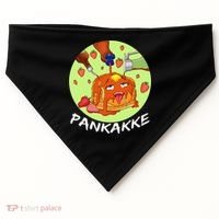 This pancake REALLY loves syrup! Funny anime food pun USA-Made Doggie Bandana thumb 0
