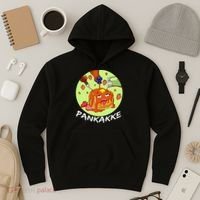 This pancake REALLY loves syrup! Funny anime food pun Hoodie thumb 3