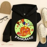 This pancake REALLY loves syrup! Funny anime food pun Hoodie thumb 4