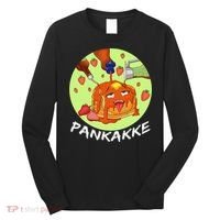 This pancake REALLY loves syrup! Funny anime food pun Long Sleeve Shirt thumb 0