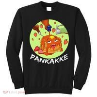 This pancake REALLY loves syrup! Funny anime food pun Sweatshirt thumb 0