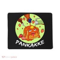 This pancake REALLY loves syrup! Funny anime food pun Mousepad thumb 0