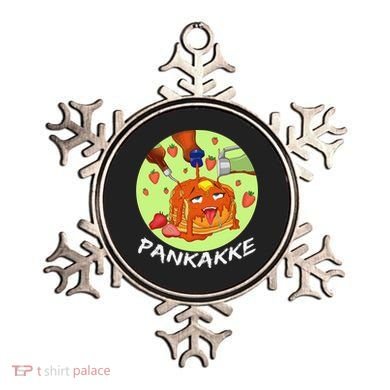 This pancake REALLY loves syrup! Funny anime food pun Ornament
